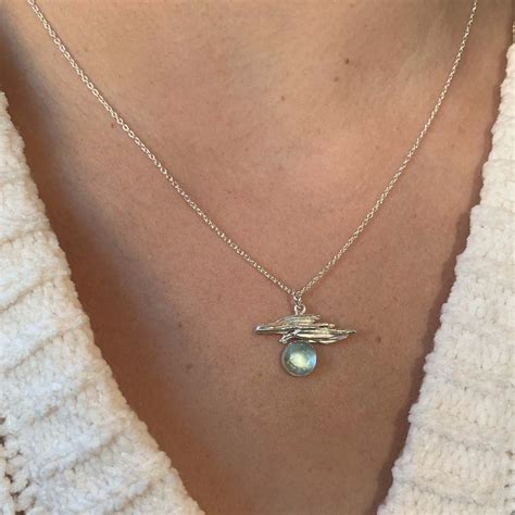 Silver Icicle Aquamarine Necklace