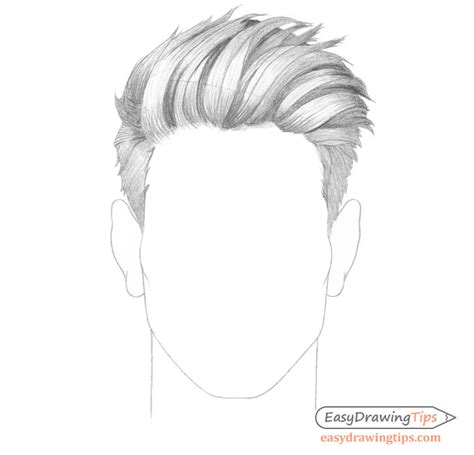 How to Draw Male Hair Step by Step - EasyDrawingTips