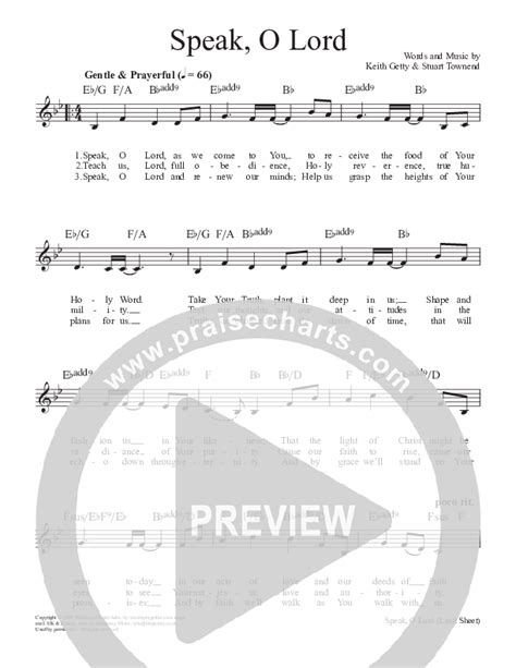 Speak O Lord Sheet Music Pdf Keith Kristyn Getty Praisecharts Hot Sex