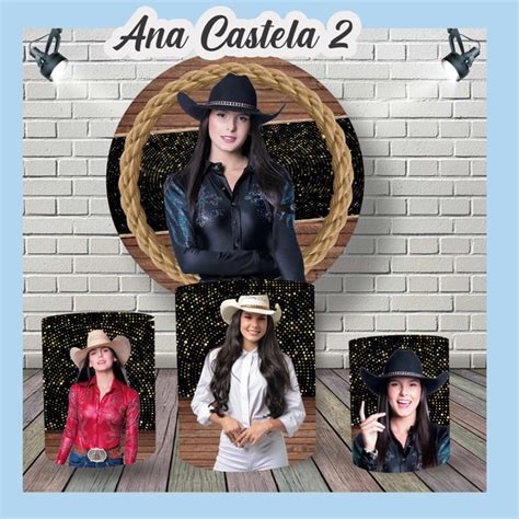 Kit Painel De Festa E Capas De Cilindros Ana Castela 2 Elo7