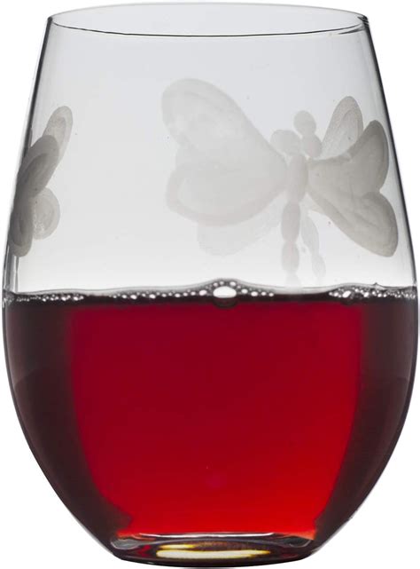 Dragonfly Stemless Wine Glass Dragonfly T Dragonfly