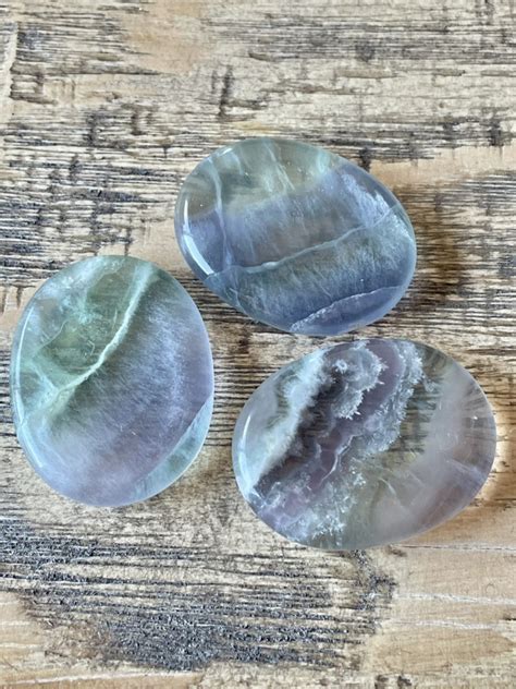 Fluorite Worry Stone Mama Moon Rocks