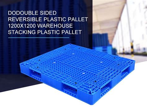 Heavy Duty Large Stackable Double Sides Hdpe Plastic Pallet For Sale