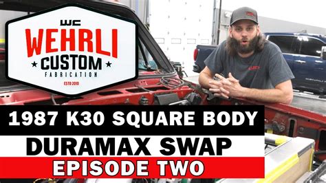 Wcfab K Square Body Duramax Swap Powerplant Details Youtube