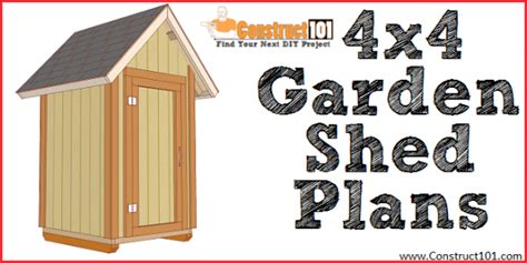 Small Shed Plans Pdf Download 4x4 Gable Shed Construct101