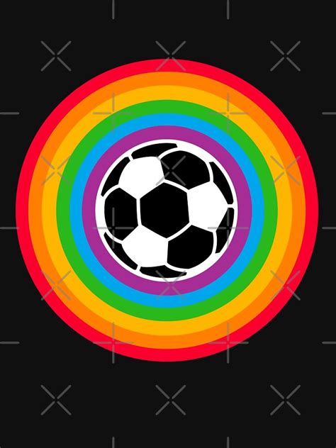 Soccer Ball Lgbt Pride Football Colors Rainbow Gay Love Soccer T Shirt For Sale By Jlachger