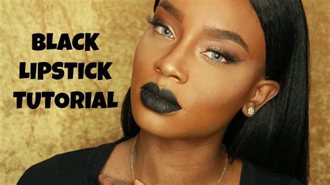 Fall Glam Black Lipstick Makeup Tutorial♡ Youtube