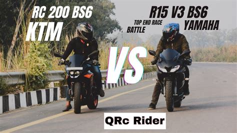 R Vs Rc Drag Race R Vs Ktm Rc Race Competition R