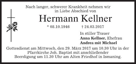 Traueranzeigen Von Hermann Kellner Trauer Merkur De