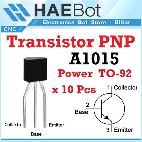 Jual Amplifier Transistor Power A1015 PNP TO 92 10 Pcs 3 Pin Komparator