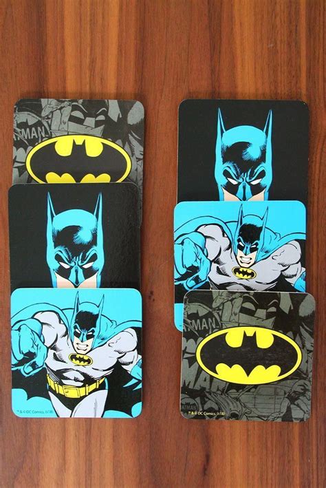 Conjunto De Porta Copos Batman Comics Logo