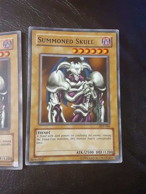 Summoned Skull Sdy 004sdy 004 Error Card Sye 005 Ebay