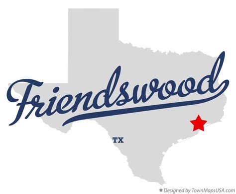 Map of Friendswood, TX, Texas