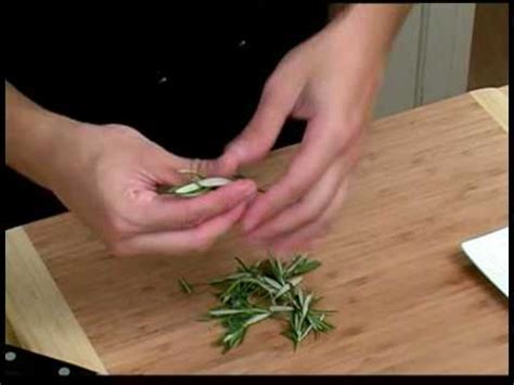 Cooking Tips How To Chop Rosemary Youtube