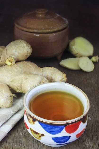 Premium Photo Hot Ginger Tea