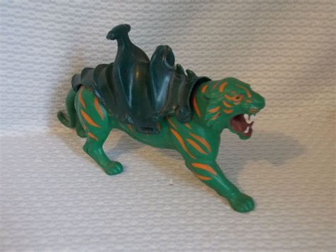 Vintage 1983 Battle Cat W Saddle Figure Motu He Man Masters Of The