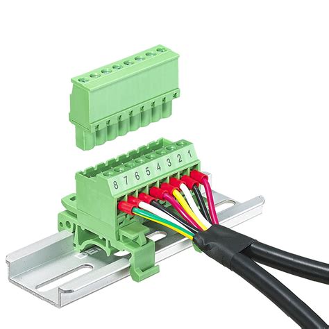 Mm Pitch Pluggable Screw Terminal Blocks Din Rail Mounting