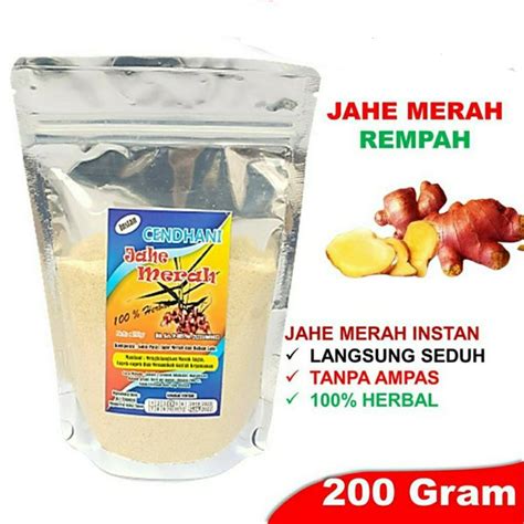 Jual Jahe Merah Bubuk 200 Gram Di Lapak Kerupuk Rambak Murah Bukalapak