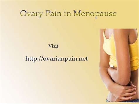 Ovary Pain In Menopause