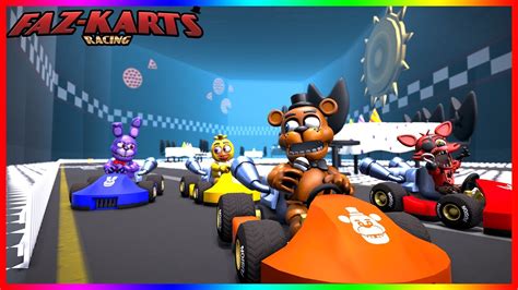 FNAF Con El Team Faz Karts Racing YouTube