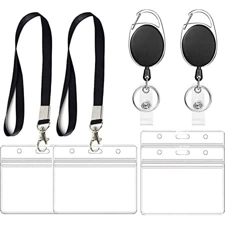 Retractable Lanyard Lanyard With Card Holder Set Includes Lanyard