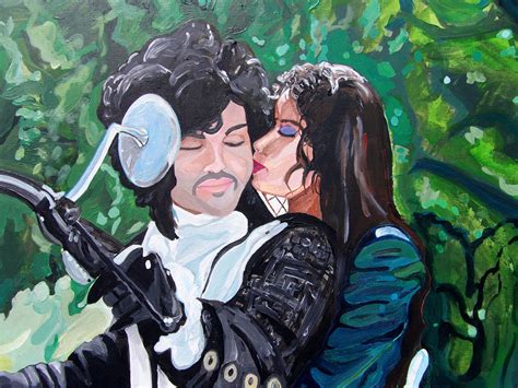 Prince and Apollonia Purple Rain Painting One by Charlie Mccomber - Etsy