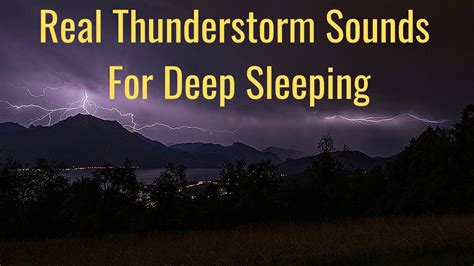 Thunderstorm Sounds For Deep Sleeping Ambience Sound Youtube Youtube