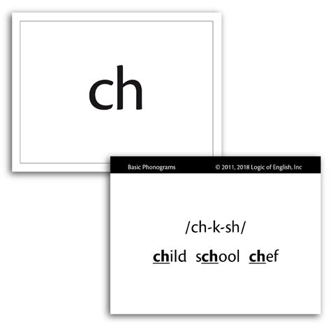 Basic Phonogram Flash Cards Logic Of English