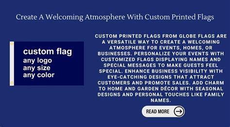 Create A Welcoming Atmosphere With Custom Printed Flags – Globe Flags