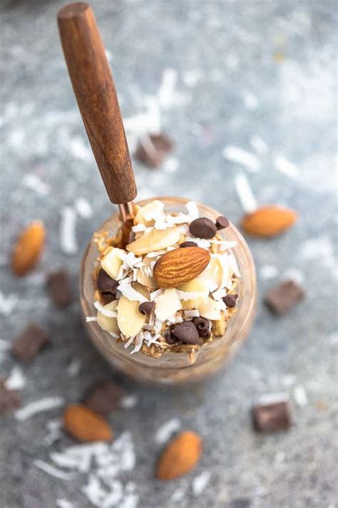 Almond Joy Overnight Oats Overnight Oatmeal Recipe