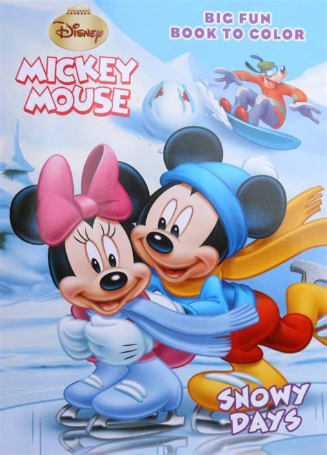 Mickey Mouse Big Fun Book To Color Snowy Days Disney Enterprises