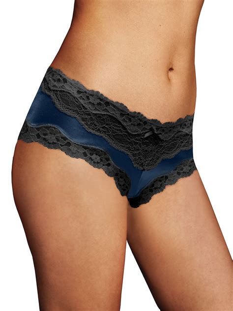 Maidenform Hipster Cheeky Microfiber Low Rise Panty Lace Seamless Women