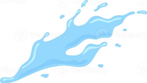 Blue Water Splash Element And Illustration 22715190 Png