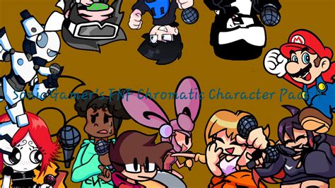 Sonic Gamers Fnf Chromatic Character Pack [friday Night Funkin