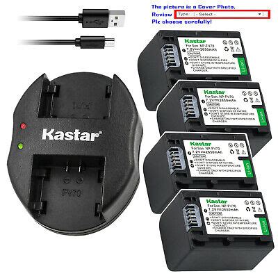 Kastar Battery Dual Charger For Sony Np Fh Sony Dcr Sr Dcr Sr