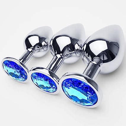 Pcs Blue Anal Butt Plug Toys Set Anal But Plug Sex Toy For Beginners