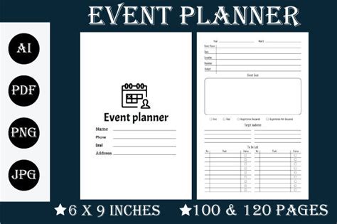 Event Planner KDP Interior Design Graphic By RubyArt Creative Fabrica