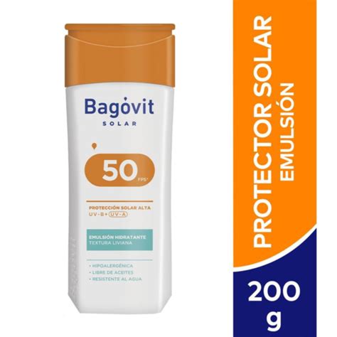 Bagóvit Solar Emulsión Hidratante Corporal y Facial FPS 50 x 200 ml