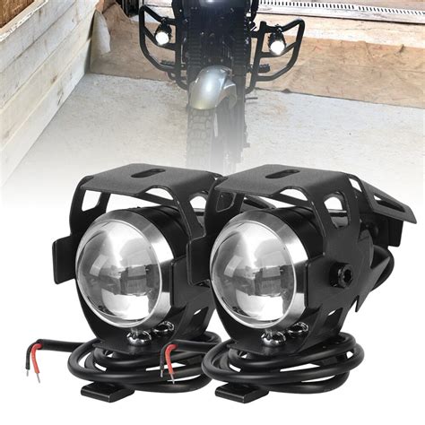 2pcs Motocicleta Farol Auxiliar L Mpada De Trabalho Moto Spot Fog Light