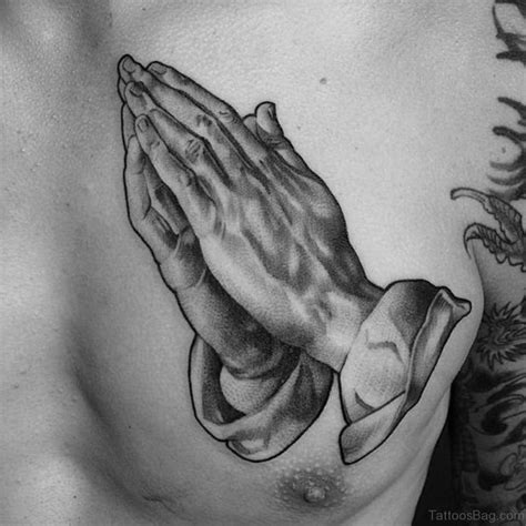 Stylish Praying Hands Tattoos On Chest Tattoo Designs Tattoosbag