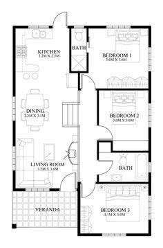 Simple Yet Elegant 3 Bedroom House Design Shd 2017031 3DA Modern