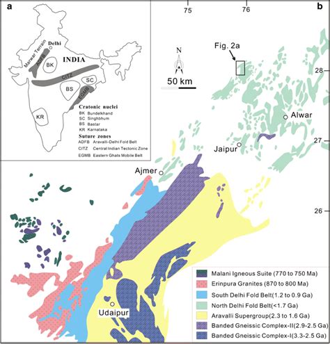 A Major Tectonic Units Of India B A Simplified Geological Map Of The