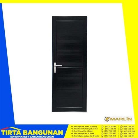 Jual Platinum Pintu Alumunium Marlin X Cm Black Pintu Kamar