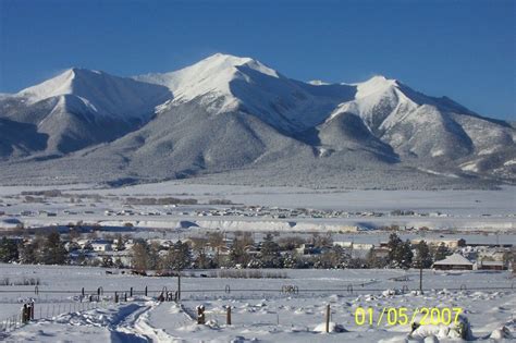 Buena Vista Co The Collegiate Peaks Of Buena Vista This Past Winter