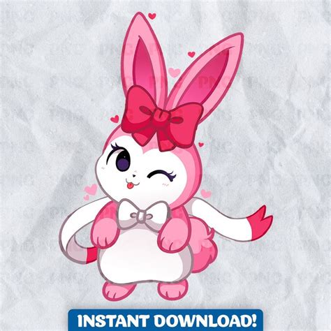 Cute PALWORLD Character, Digital Download, Pink Bunny PNG, Game Fan Art ...