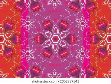 Batik Indonesian Technique Waxresist Dyeing Applied Stock Vector ...