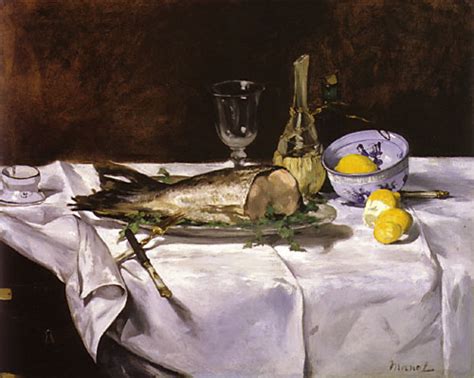 Manet Still Life With Salmon