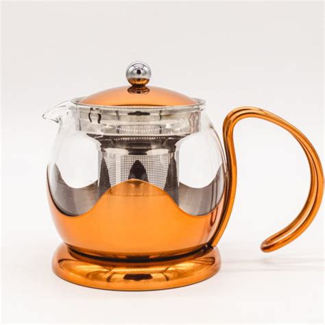 La Cafetiere Copper Teapot Infuser For Quick Easy Loose Leaf Brewing