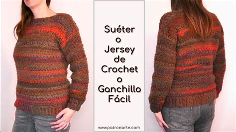 C Mo Tejer Un Su Ter O Jersey De Crochet Ganchillo F Cil Paso A Paso