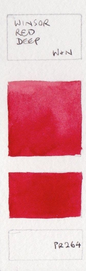 Red Watercolour Swatches Jane Blundell Artist Swatch Watercolor Red